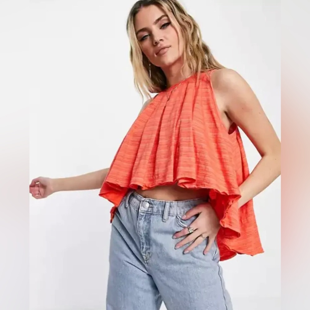 Free People Women’s Turn It Up Tank Scarlet Ibis Combo XS